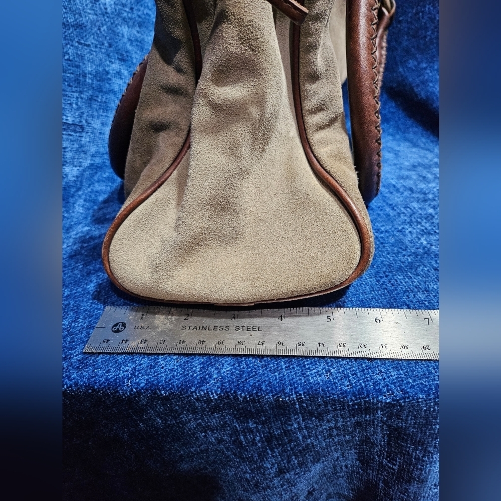 Kendall Conrad Handbag Tote Suede Leather - Picture 10 of 11